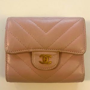 💕Chanel Dusty Pink Wallet Trifold💕